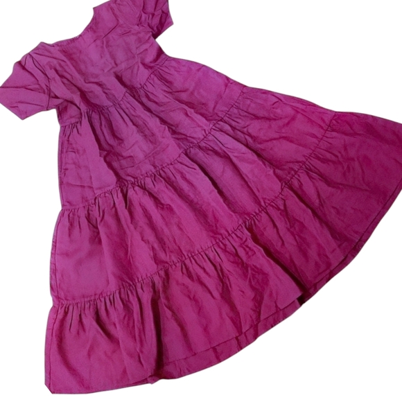 Tradlands Linen Blend Tiered Shift Dress M - Picture 11 of 11